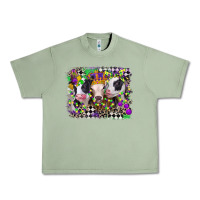 Oil Green mardi gras heifers Urban Heavy Tee - CowGirlArtShop
