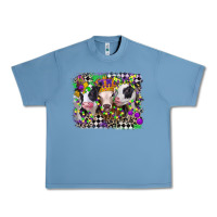 Pebble Blue mardi gras heifers Urban Heavy Tee - CowGirlArtShop