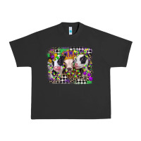 Pigment Black mardi gras heifers Urban Heavy Tee - CowGirlArtShop