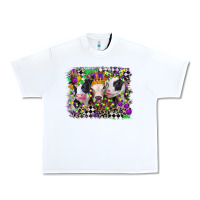White mardi gras heifers Urban Heavy Tee - CowGirlArtShop