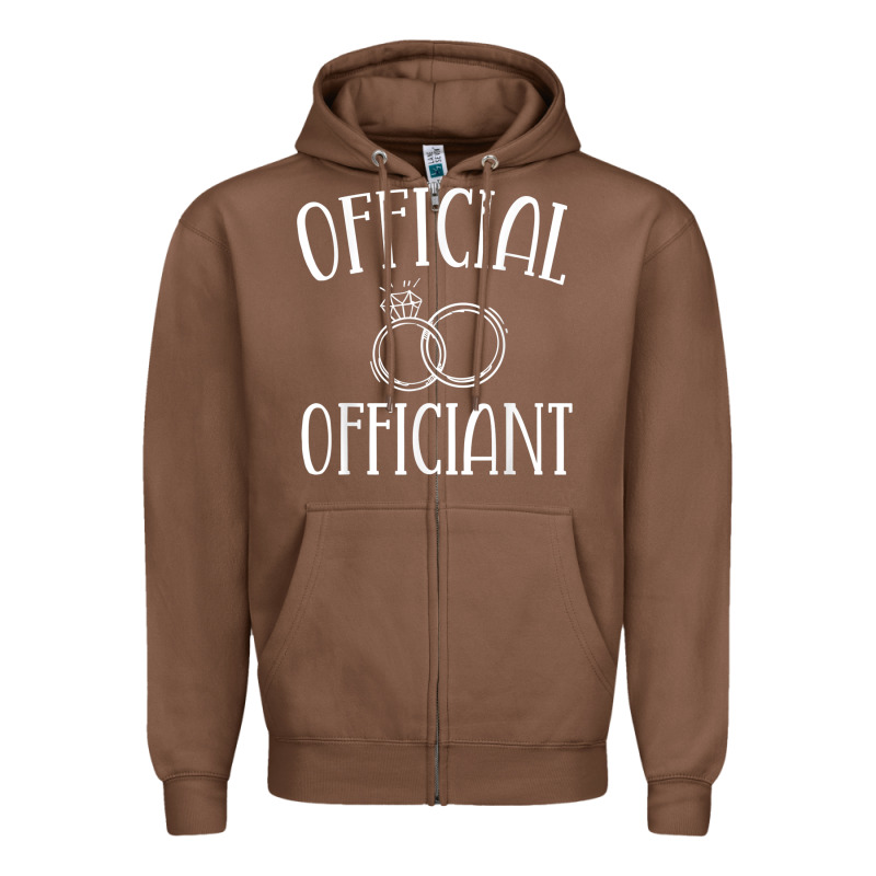 Men Wedding Ordained Minister Gift Zipper Hoodie by trangStudio | Teevron