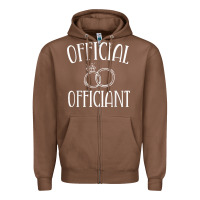 Chestnut Men Wedding Ordained Minister Gift Zipper Hoodie - trangStudio