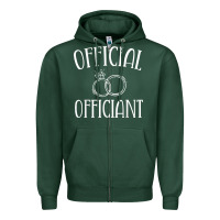 Sports Green Men Wedding Ordained Minister Gift Zipper Hoodie - trangStudio