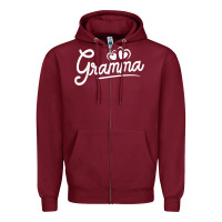 Burgundy Gramma for Women Gramma Gifts for Grandma Gramma Zipper Hoodie - trangStudio