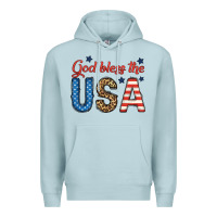 Blue Mist god bless the usa Premium Hoodie - BundleAndBundleShop