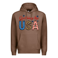 Chestnut god bless the usa Premium Hoodie - BundleAndBundleShop