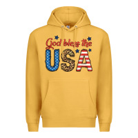 Mustard god bless the usa Premium Hoodie - BundleAndBundleShop