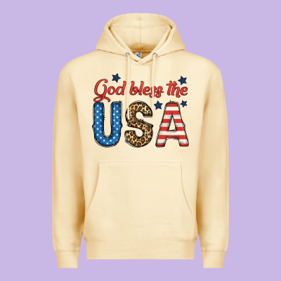 God Bless The Usa Premium Hoodie Designed By Bundleandbundleshop