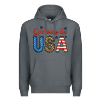 Rock god bless the usa Premium Hoodie - BundleAndBundleShop