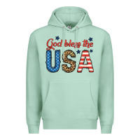 Seafoam god bless the usa Premium Hoodie - BundleAndBundleShop