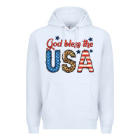 White god bless the usa Premium Hoodie - BundleAndBundleShop
