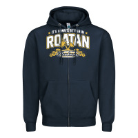 Navy Roatan Honduras Souvenir Roatan Gift Travel Zipper Hoodie - trangStudio