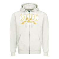 Oatmeal Heather Roatan Honduras Souvenir Roatan Gift Travel Zipper Hoodie - trangStudio