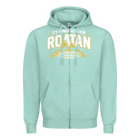 Seafoam Roatan Honduras Souvenir Roatan Gift Travel Zipper Hoodie - trangStudio