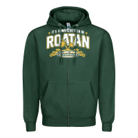 Sports Green Roatan Honduras Souvenir Roatan Gift Travel Zipper Hoodie - trangStudio