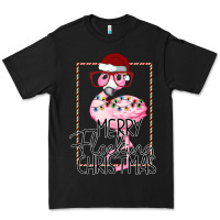 Black Merryy Flocking Christmas Flamingo Premium Tee - Bettercallsaul