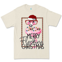 Bone Merryy Flocking Christmas Flamingo Premium Tee - Bettercallsaul