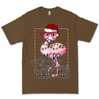 Cacao Merryy Flocking Christmas Flamingo Premium Tee - Bettercallsaul