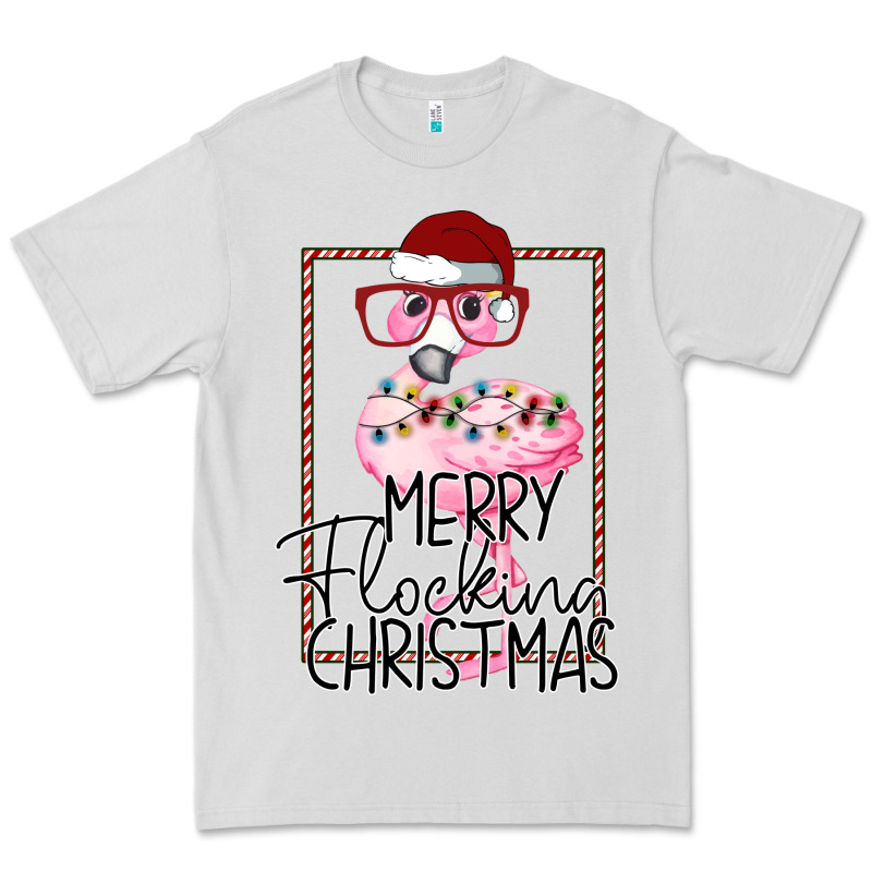 Merryy Flocking Christmas Flamingo Premium Tee by Bettercallsaul | Teevron