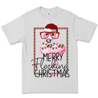 Dove Grey Merryy Flocking Christmas Flamingo Premium Tee - Bettercallsaul