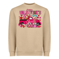Mushroom Happy Valentines Day Heavyweight Sweatshirt - CowhideDigitalArt