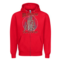 Red Braindead-Ob7An Zipper Hoodie - trangStudio