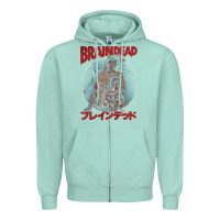 Seafoam Braindead-Ob7An Zipper Hoodie - trangStudio
