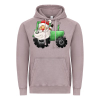 Vintage Zinc santa tractor Vintage Hoodie - CowGirlArtShop
