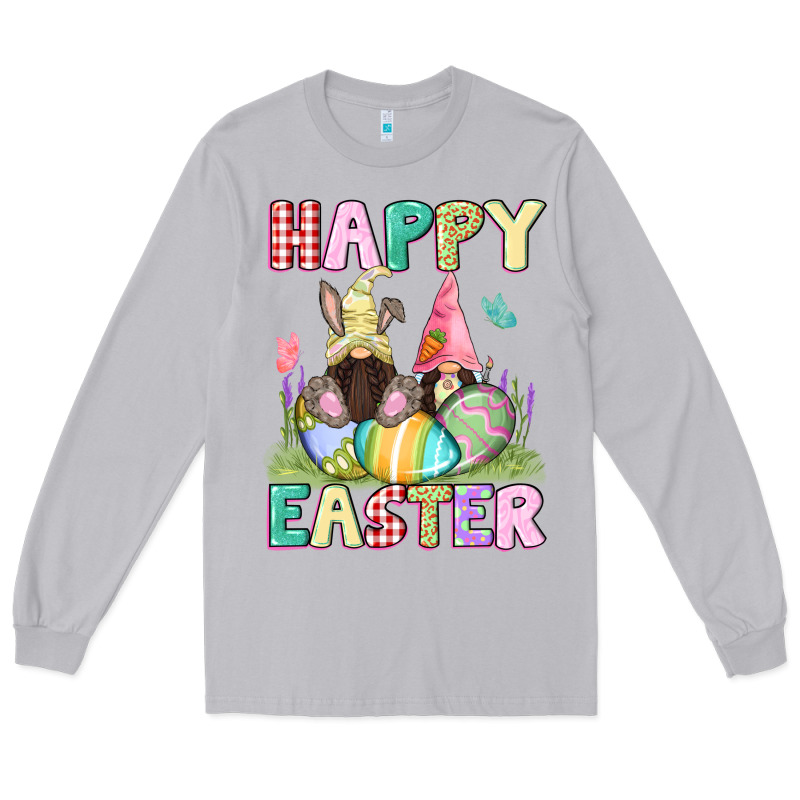 Happy Easter Gnomies Easter Day Long Sleeve Tee by CowGirlArtShop | Teevron