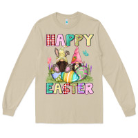 Mushroom Happy Easter gnomies Easter Day Long Sleeve Tee - CowGirlArtShop