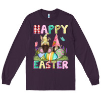 Plum Happy Easter gnomies Easter Day Long Sleeve Tee - CowGirlArtShop