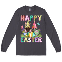 Smoke Happy Easter gnomies Easter Day Long Sleeve Tee - CowGirlArtShop