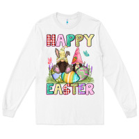 White Happy Easter gnomies Easter Day Long Sleeve Tee - CowGirlArtShop