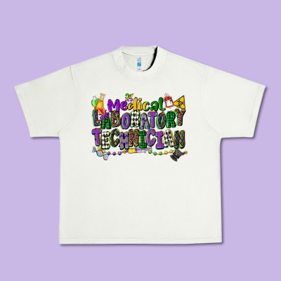 Medical Laboratory Technician Mardi Gras Urban Heavy Tee Designed By Cowgirlartshop