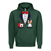 Sports Green magician costume halloween magic show men women kids boys Zipper Hoodie - trangStudio