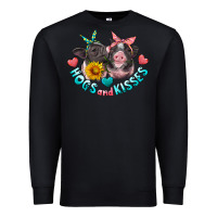 Black hogs and kisses pigs Premium Sweatshirt - Artiststas