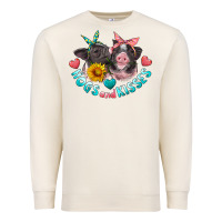 Sandshell hogs and kisses pigs Premium Sweatshirt - Artiststas