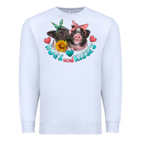 White hogs and kisses pigs Premium Sweatshirt - Artiststas