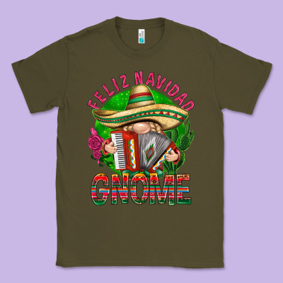 Feliz Navidad Gnome Classic Tee Designed By Nancycooperartshop