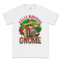 White Feliz Navidad gnome Classic Tee - NancyCooperArtShop