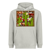 Moon Dust aztec cowhide cactus background Heavyweight Hoodie - Artiststas