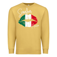 Antique Gold GGT Travel Souvenir Style SINALOA MX Flag Lips Premium Sweatshirt - trangStudio