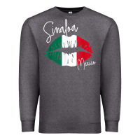 Charcoal Heather GGT Travel Souvenir Style SINALOA MX Flag Lips Premium Sweatshirt - trangStudio