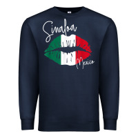 Navy GGT Travel Souvenir Style SINALOA MX Flag Lips Premium Sweatshirt - trangStudio