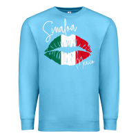 Ocean Blue GGT Travel Souvenir Style SINALOA MX Flag Lips Premium Sweatshirt - trangStudio