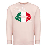 Pale Pink GGT Travel Souvenir Style SINALOA MX Flag Lips Premium Sweatshirt - trangStudio
