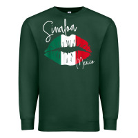 Sports Green GGT Travel Souvenir Style SINALOA MX Flag Lips Premium Sweatshirt - trangStudio