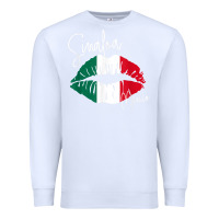 White GGT Travel Souvenir Style SINALOA MX Flag Lips Premium Sweatshirt - trangStudio