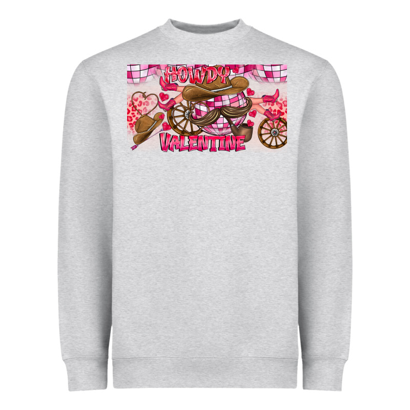Howdy Valentine Heavyweight Sweatshirt by CowhideDigitalArt | Teevron