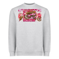 Heather Grey Howdy Valentine Heavyweight Sweatshirt - CowhideDigitalArt